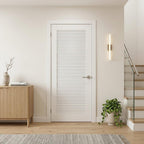 80" X 30" White Wood Slab Door