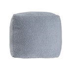 18" Blue Boucle Pouf Ottoman