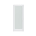 80" X 24" White Glass French Doors