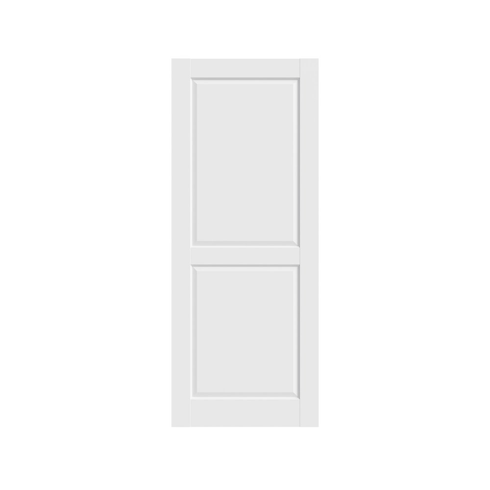 80" X 24" White Wood Slab Door
