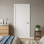 80" X 30" White Wood Slab Door