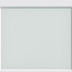 80" X 28" White Wood And Glass Slab Door