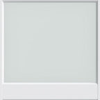 80" X 28" White Wood And Glass Slab Door