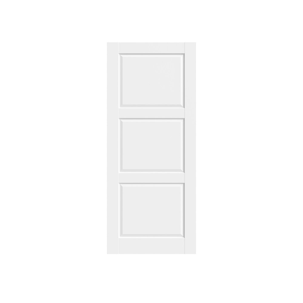 80" X 28" White Wood Slab Door