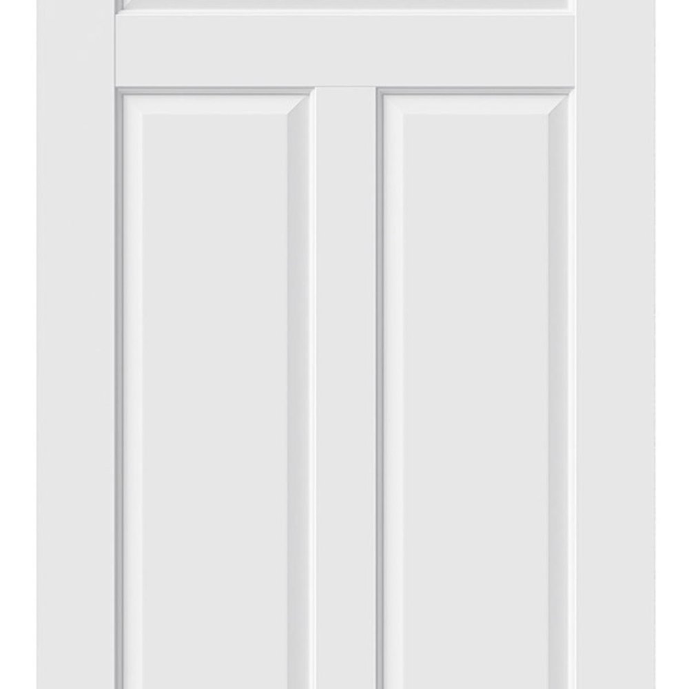 80" X 24" White Wood Slab Door