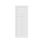 80" X 30" White Wood Slab Door