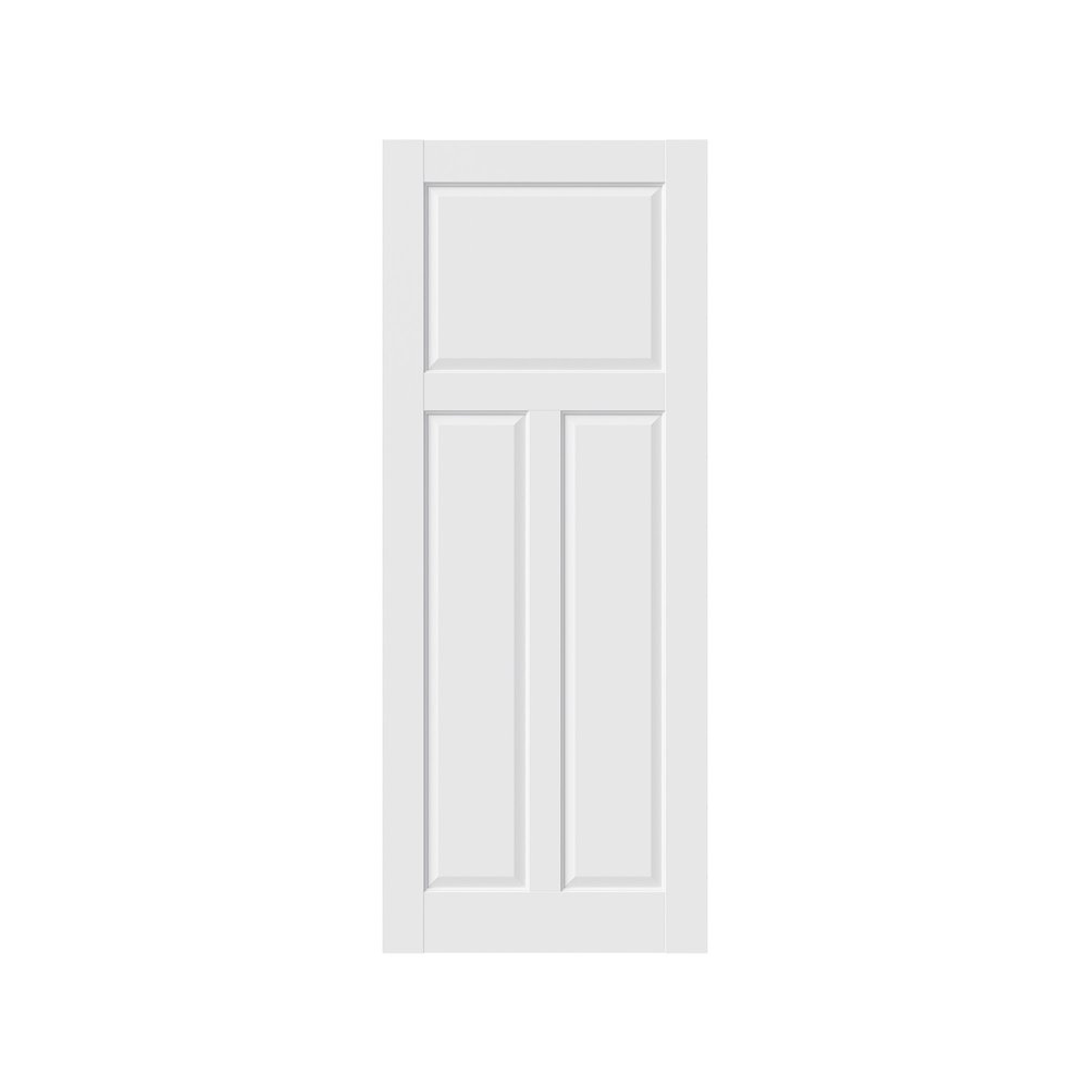 80" X 30" White Wood Slab Door
