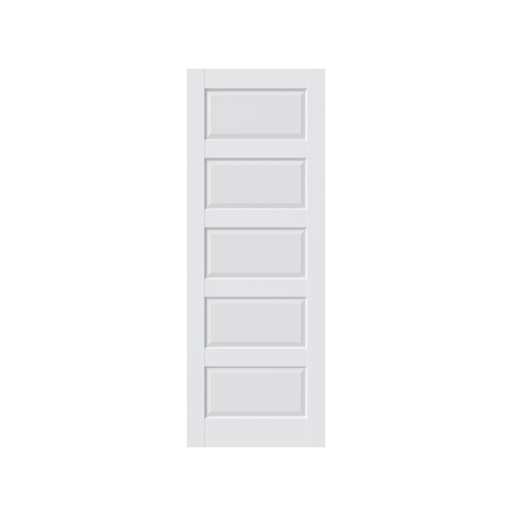 80" X 24" White Wood Slab Door