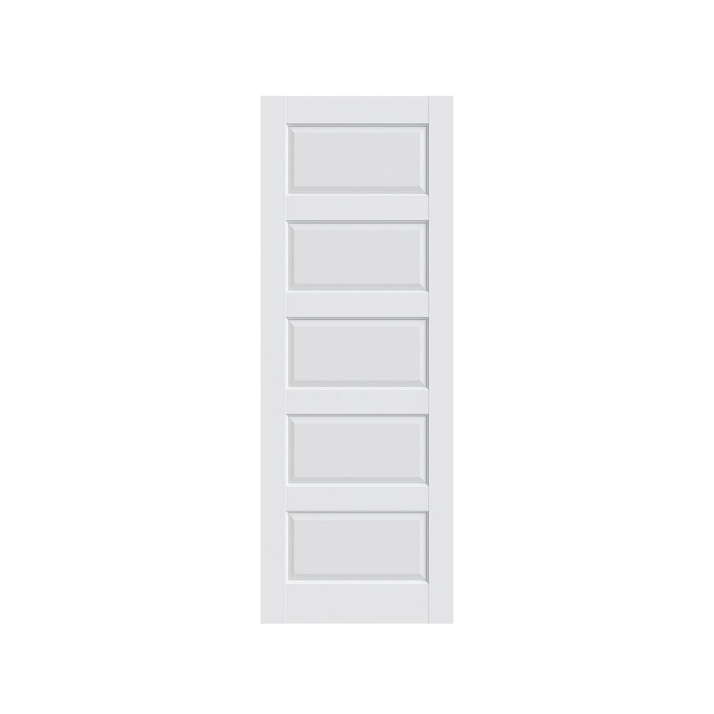 80" X 32" White Wood Slab Door