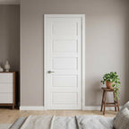 80" X 32" White Wood Slab Door