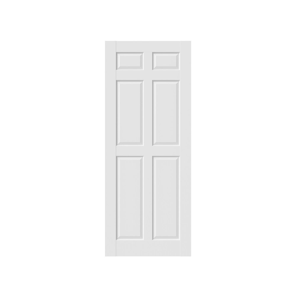80" X 28" White Wood Slab Door