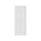 80" X 30" White Wood Slab Door