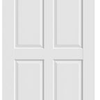 80" X 30" White Wood Slab Door