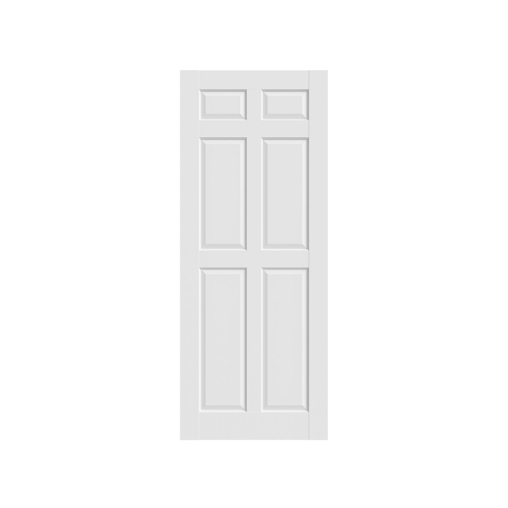 80" X 32" White Wood Slab Door