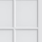 80" X 28" White Wood And Glass Slab Door