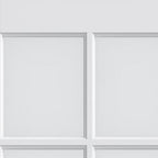 80" X 32" White Wood And Glass Slab Door