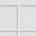 96" X 28" White Wood And Glass Slab Door