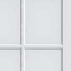96" X 32" White Glass French Doors
