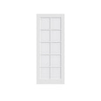 80" X 24" White Glass French Doors
