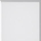 80" X 24" White Glass French Doors