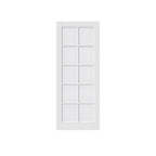 80" X 32" White Glass French Doors