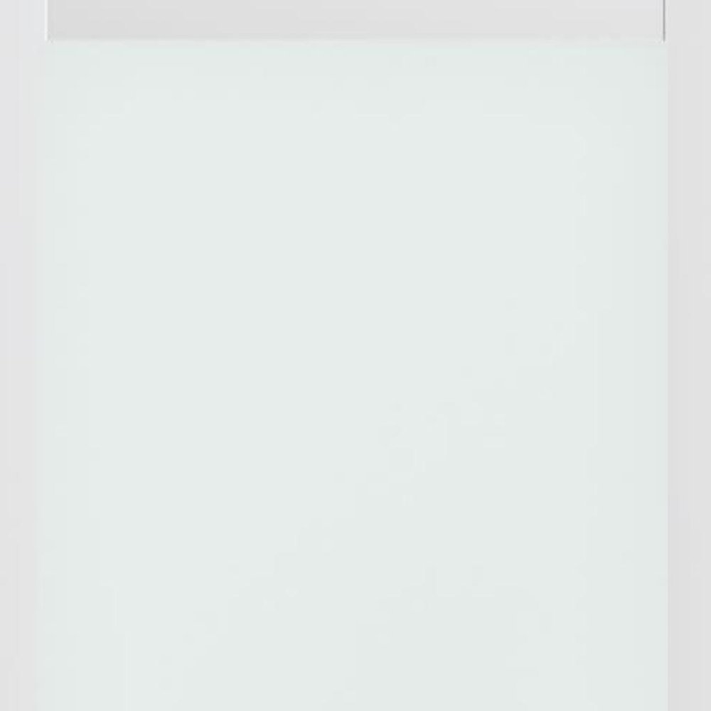 80" X 24" White Wood And Glass Slab Door