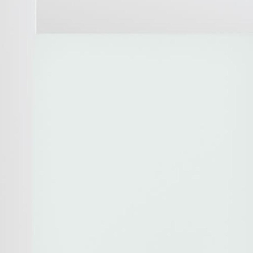 80" X 30" White Wood And Glass Slab Door