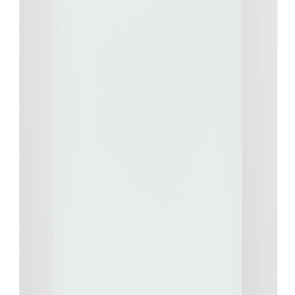 80" X 30" White Wood And Glass Slab Door