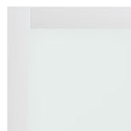 80" X 32" White Wood And Glass Slab Door
