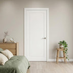 80" X 30" White Wood Slab Door