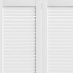 Set Of Two 78" X 30" White Wood Bi-Fold Door