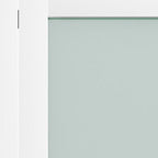 Set Of Two 78" X 36" White Glass Bi-Fold Door