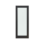 80" X 28" Black Glass French Doors