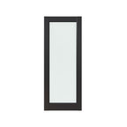 80" X 30" Black Glass French Doors