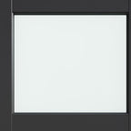 80" X 32" Black Glass French Doors