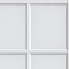 Set Of Two 78" X 36" White Glass Bi-Fold Door