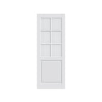 Set Of Two 80" X 56" White Glass French Doors
