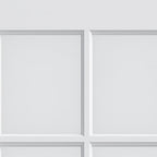 Set Of Two 96" X 60" White Glass French Doors