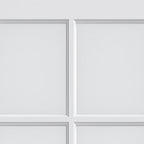 Set Of Two 96" X 64" White Glass French Doors
