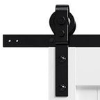 Set Of Two 84" X 32" White Wood Bi-Fold Door
