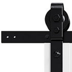 Set Of Two 84" X 36" White Wood Bi-Fold Door