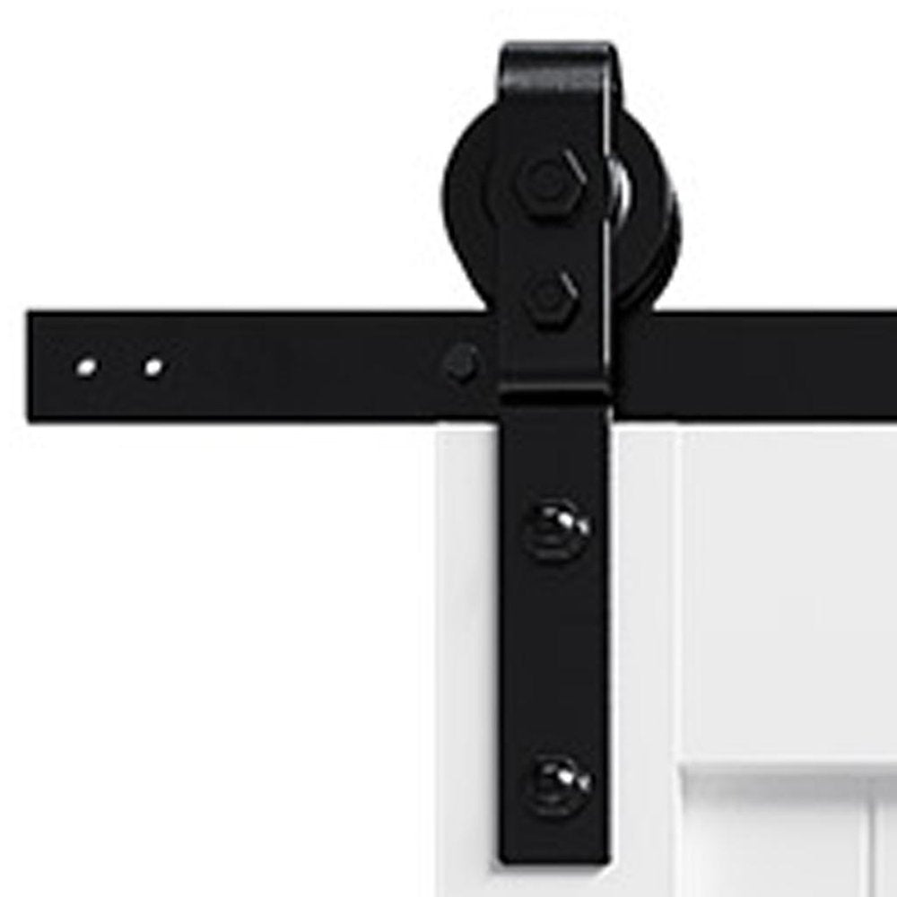 Set Of Two 84" X 40" White Wood Bi-Fold Door