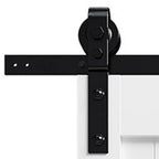 Set Of Two 84" X 40" White Wood Bi-Fold Door