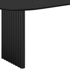 79" Walnut Solid Wood Double Pedestal Base Oval Dining Table
