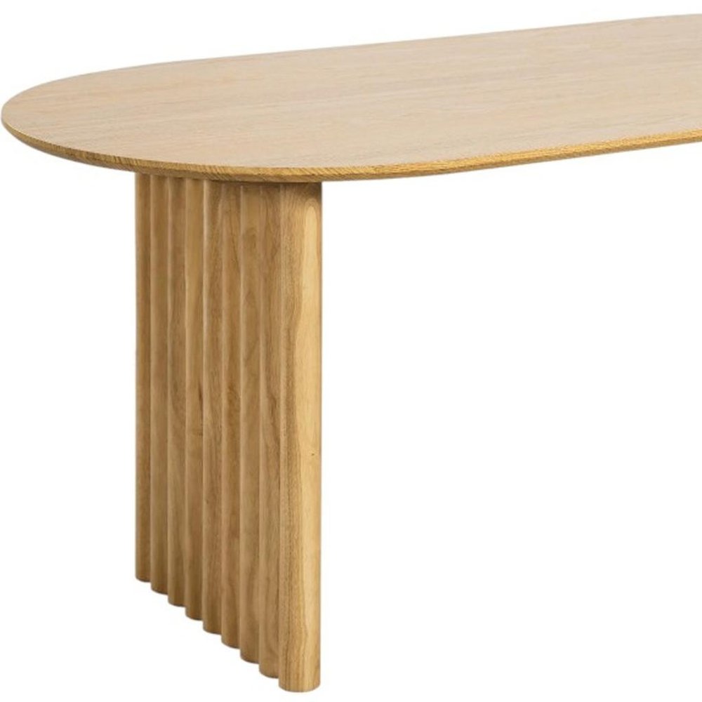 79" Walnut Solid Wood Double Pedestal Base Oval Dining Table