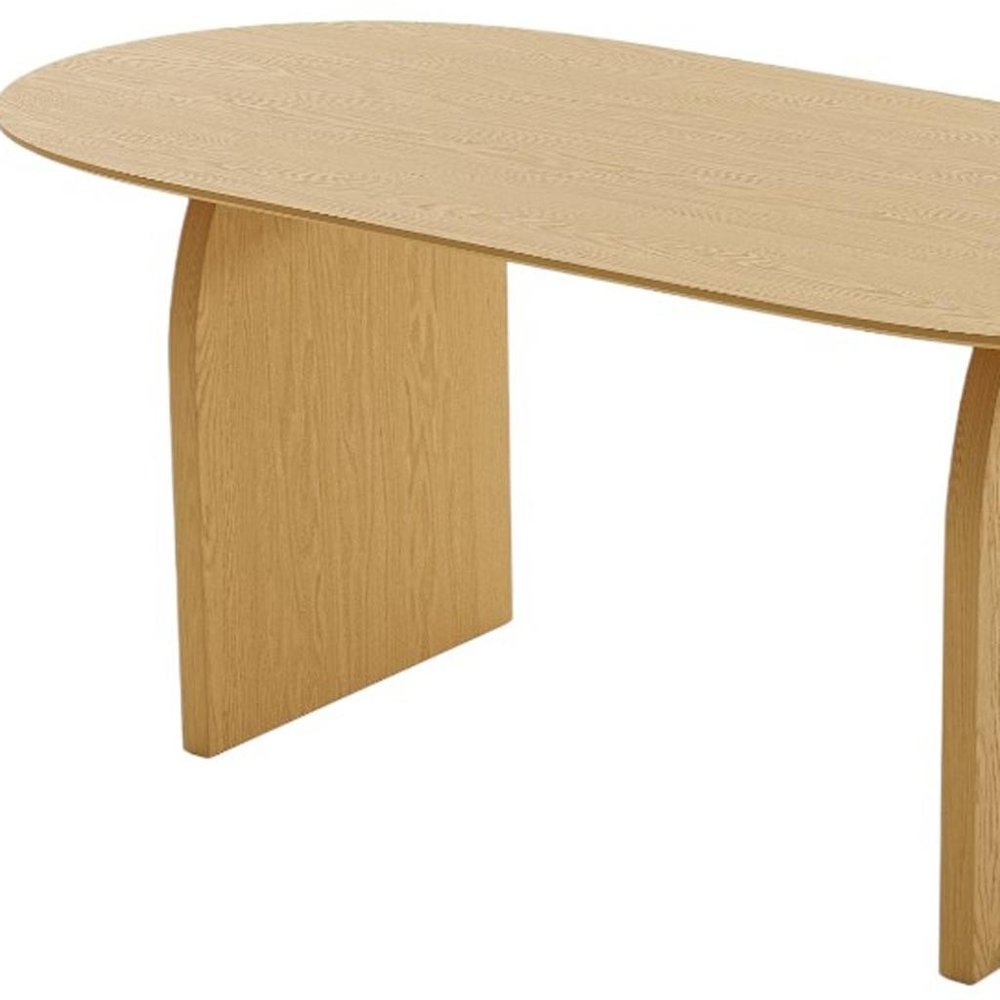67" Black Solid Wood Double Pedestal Base Oval Dining Table