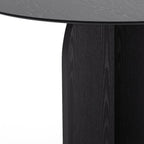 52" Natural Solid Wood Pedestal Base Round Top Dining Table