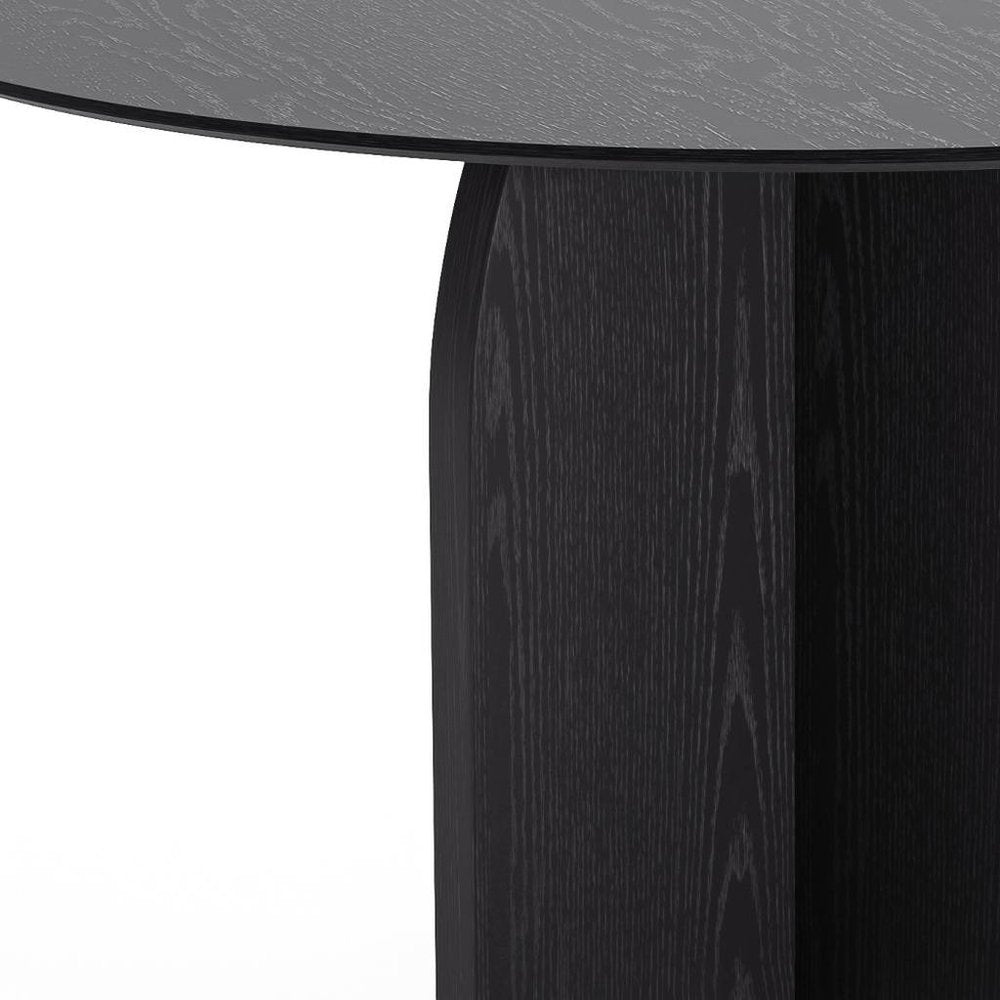 52" Natural Solid Wood Pedestal Base Round Top Dining Table