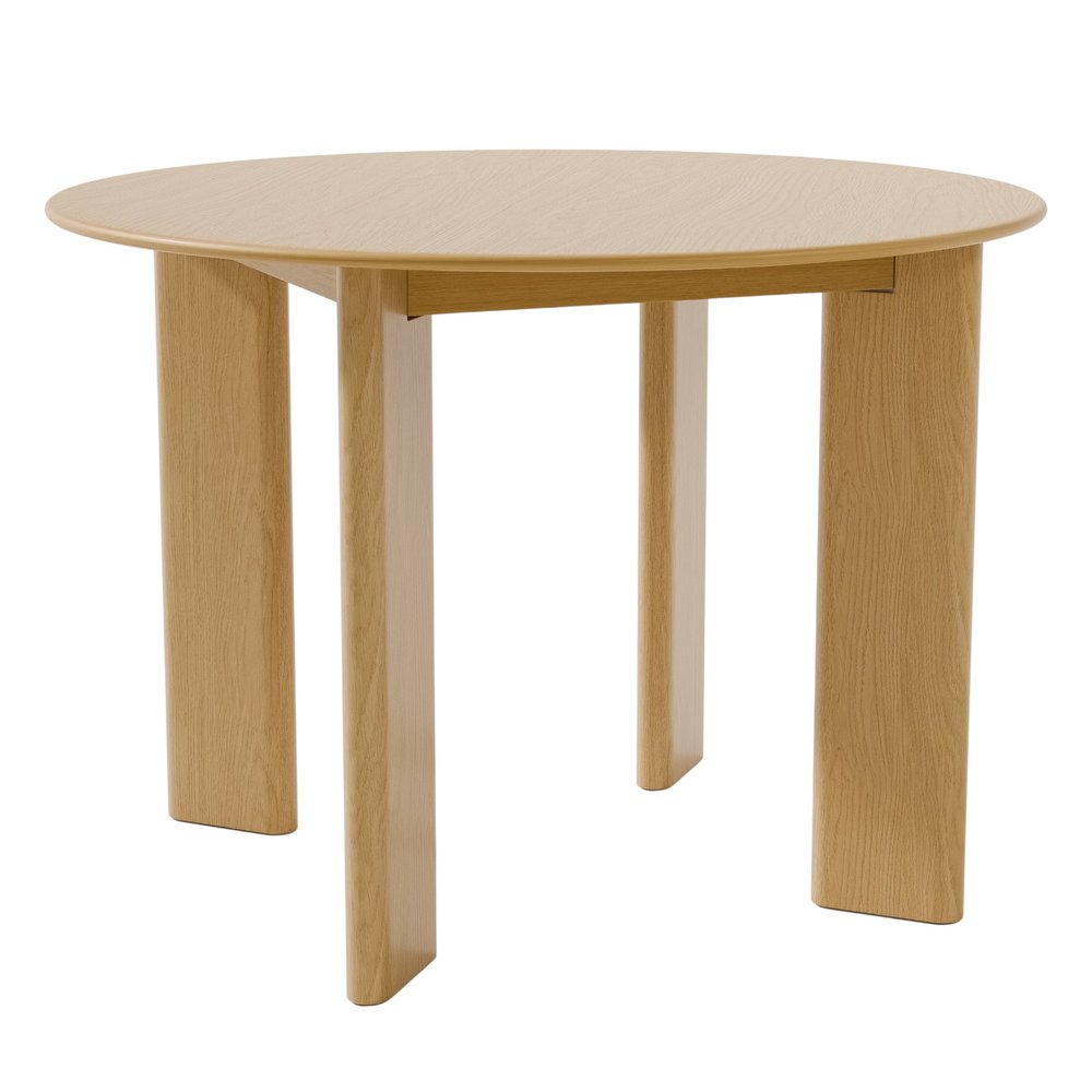 42" Black Solid Wood Round Top Dining Table