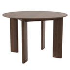 45" Walnut Solid Wood Round Top Dining Table